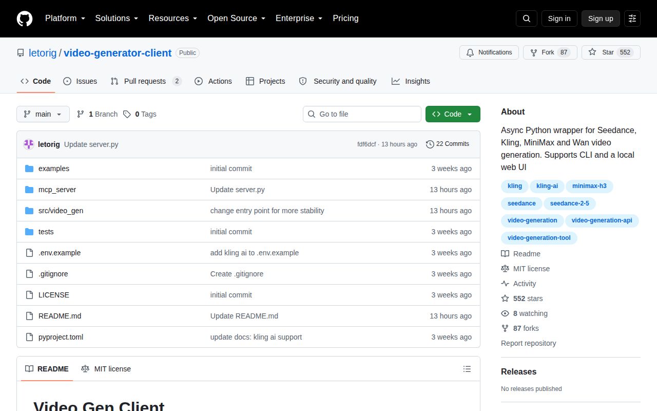 Screenshot of video-generator-client (github.com/letorig/video-generator-client)