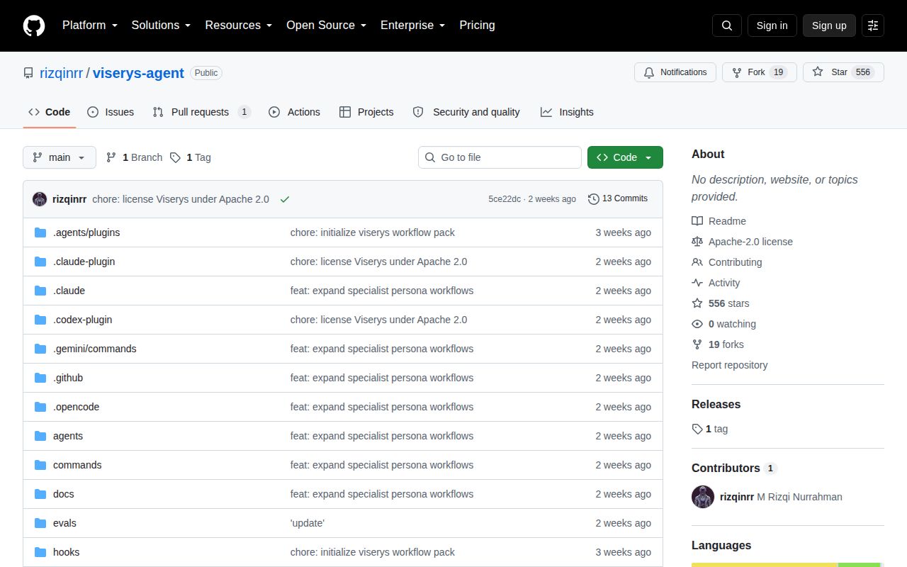 Screenshot of viserys-agent (github.com/rizqinrr/viserys-agent)