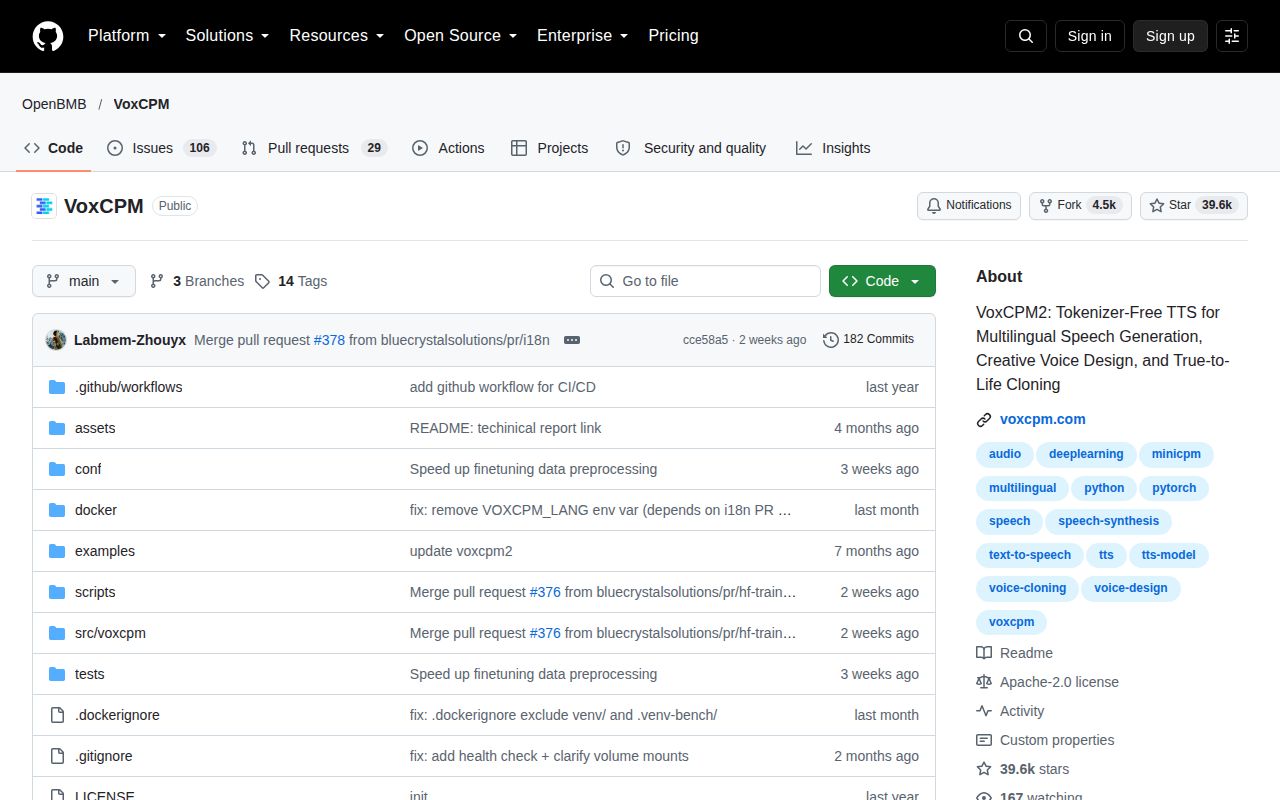Screenshot of VoxCPM (github.com/OpenBMB/VoxCPM)