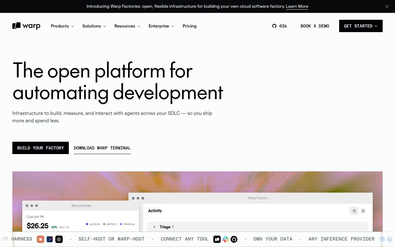Screenshot of warp (warp.dev)