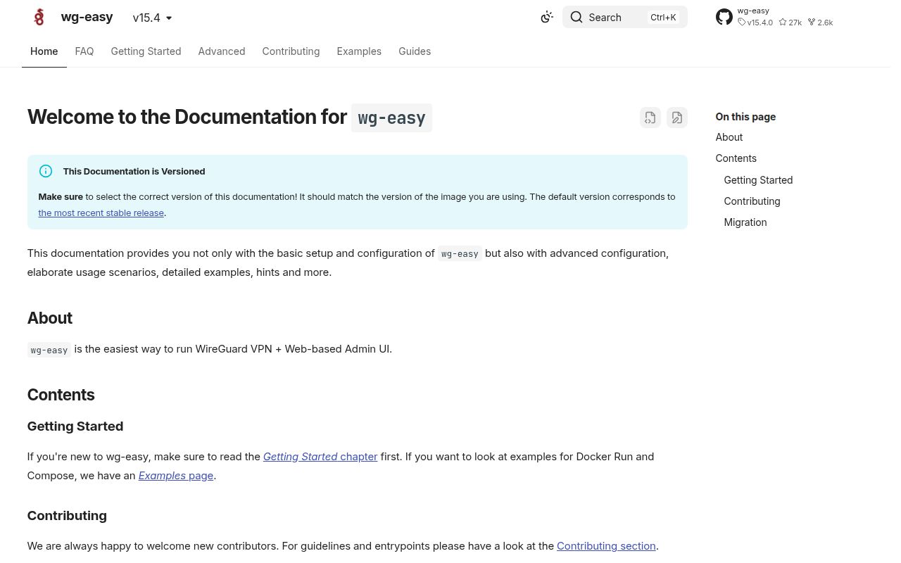 Screenshot of wg-easy (wg-easy.github.io/wg-easy/latest)