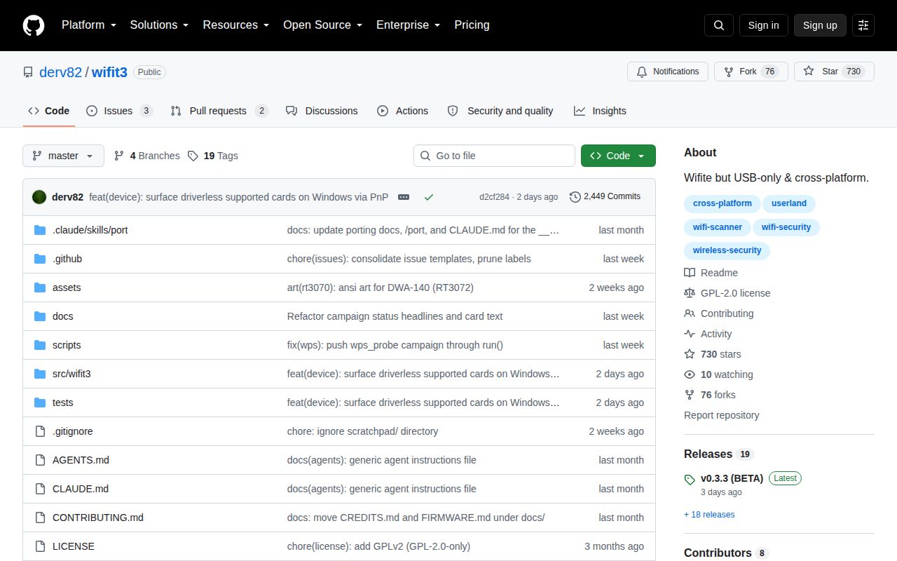 Screenshot of wifit3 (github.com/derv82/wifit3)