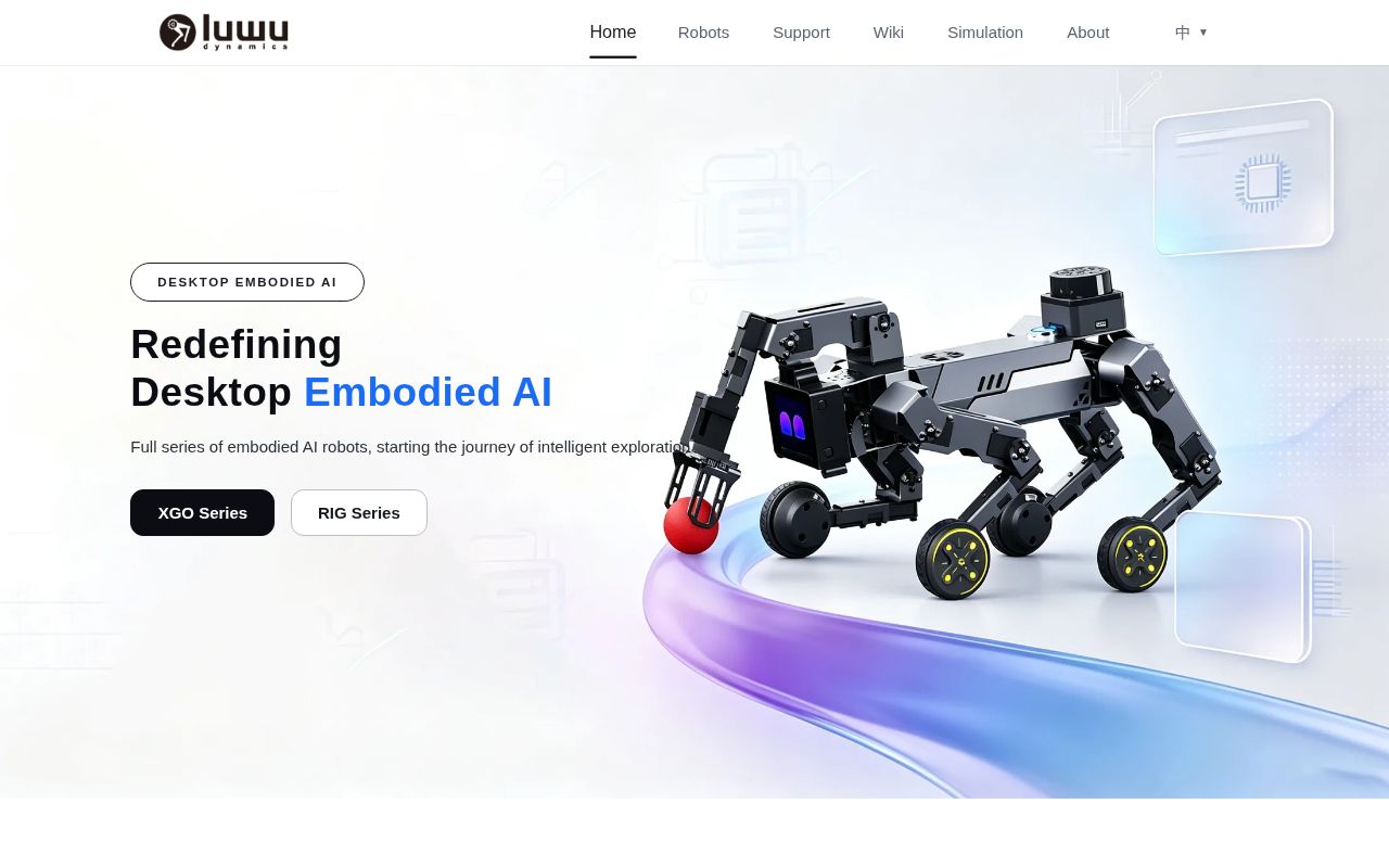 Screenshot of xgoduck_hardware (www.xgorobot.com)