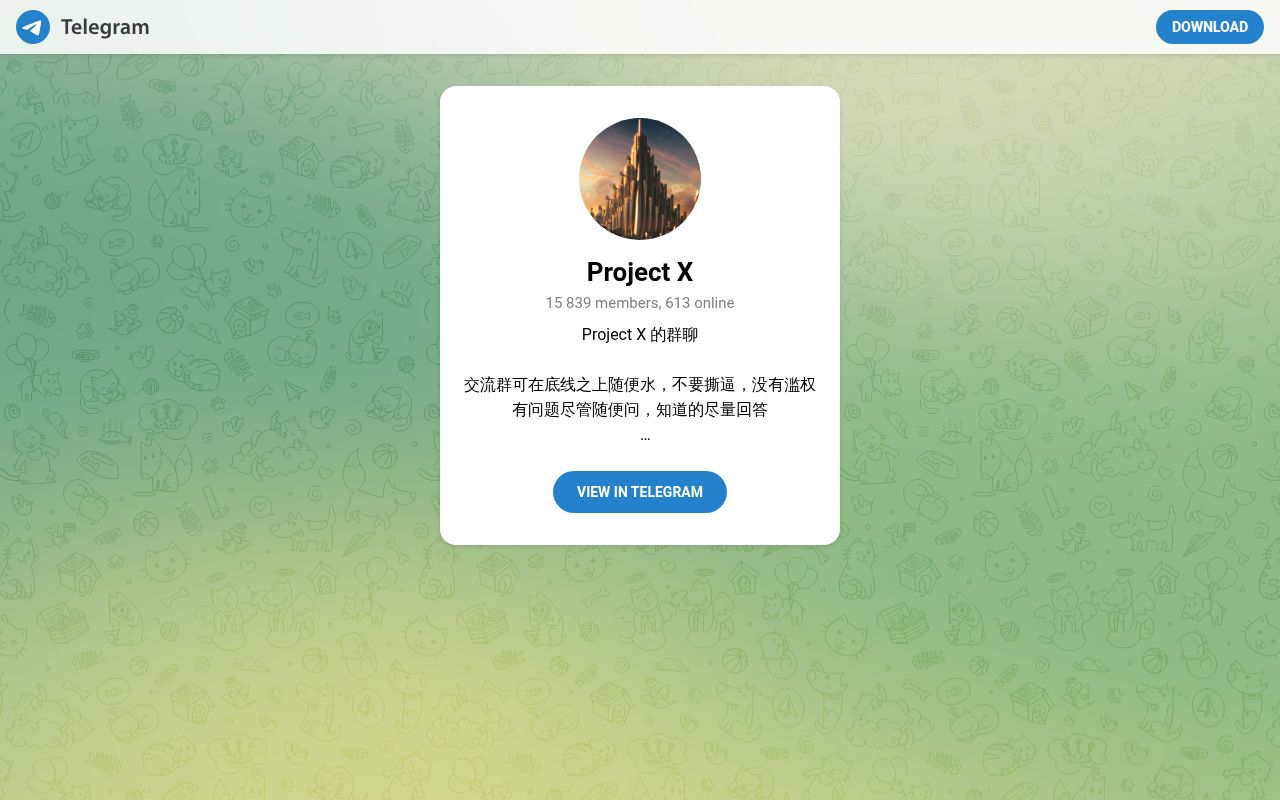 Screenshot of Xray-core (t.me/projectXray)