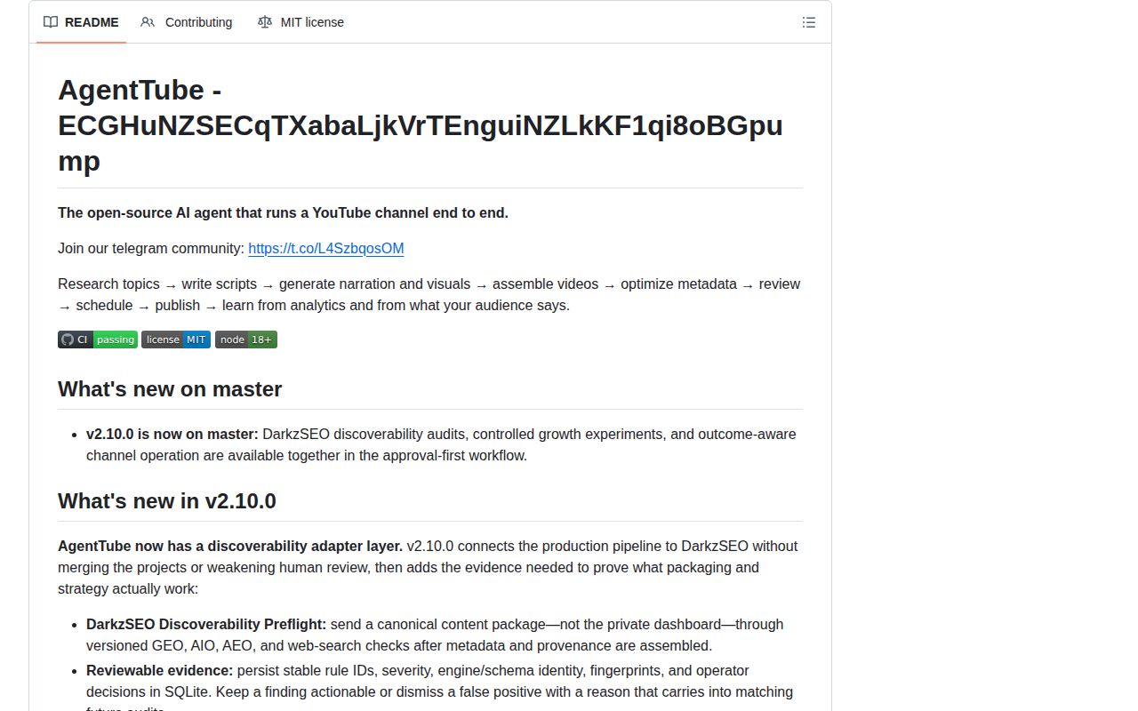 Screenshot of youtube-automation-agent (github.com/darkzOGx/youtube-automation-agent#readme)